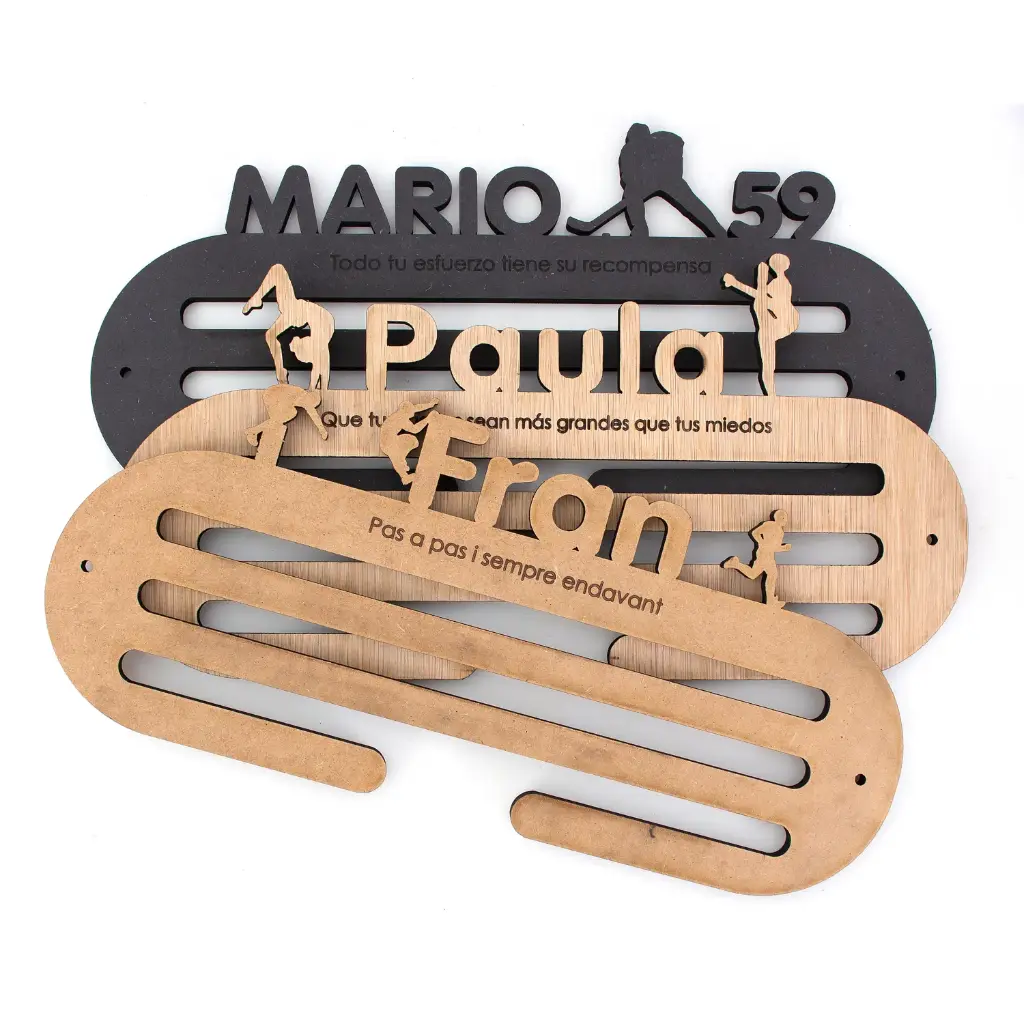 Medallero de madera