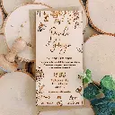 Invitación Boda en madera